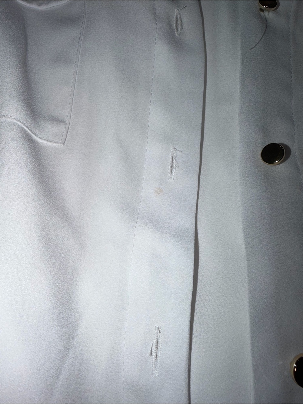 White Button-Up Blouse - Picture 2 of 4